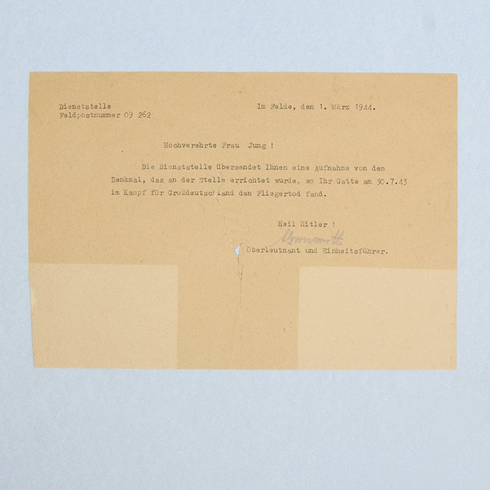 DGA10 continued - Ritterkreuz grouping pertaining to Luftwaffe Hauptmann Heinrich Jung, Kommandeur of II.JG 54 Grünherz — image 3