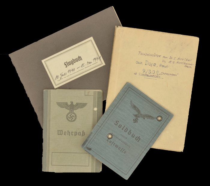 GMA3 Set of Soldbuch, documents and photos with Ehrenpokal for Luftwaffe Ritterkreuzträger Paul Dose — image 10