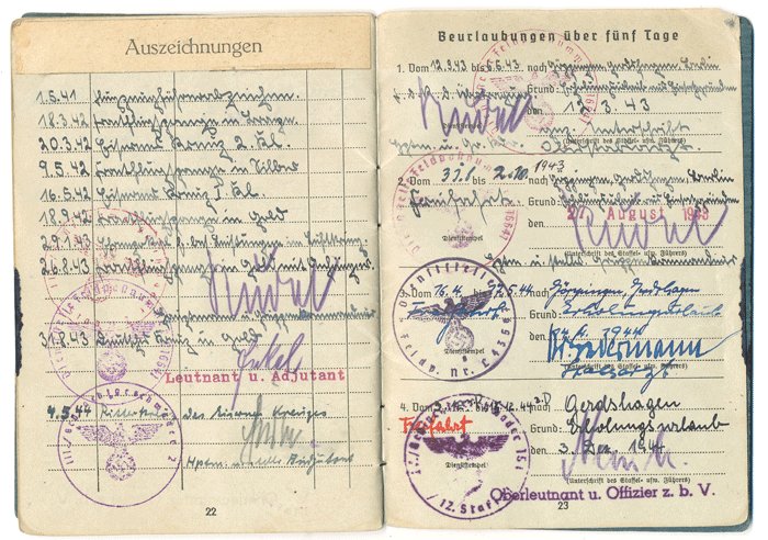 GMA3 Set of Soldbuch, documents and photos with Ehrenpokal for Luftwaffe Ritterkreuzträger Paul Dose — image 5