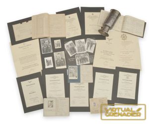 GMA3 Set of Soldbuch, documents and photos with Ehrenpokal for …
