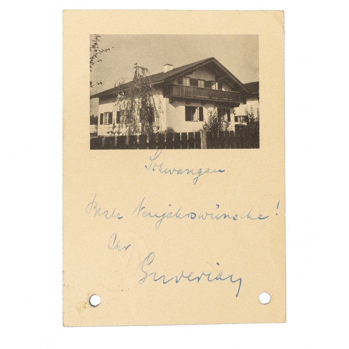 SAF40 Postwar photo postcard with note and signature from Heinz Guderian — image 3