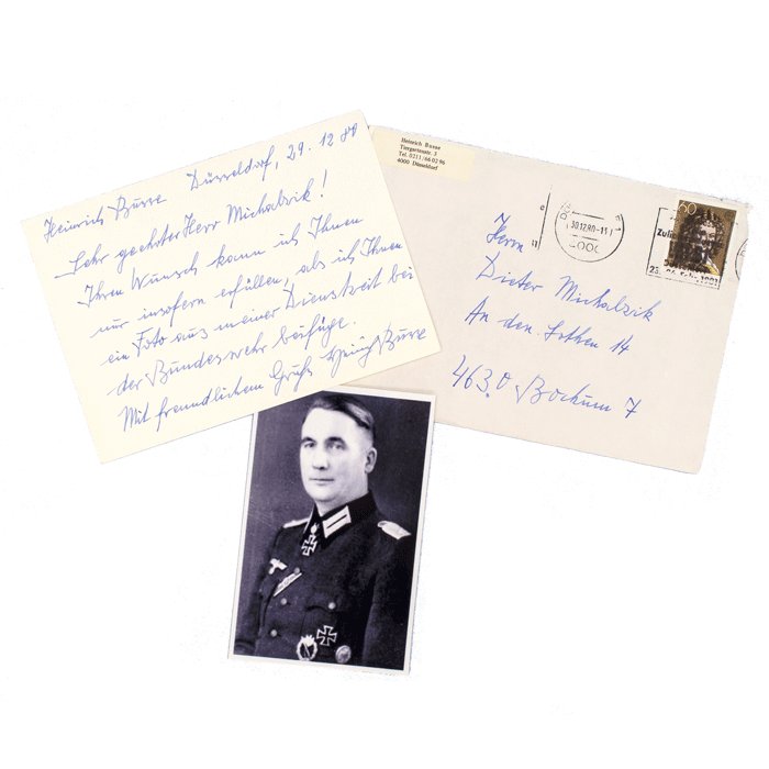 SAF31 Letter and photo from Heer Ritterkreuzträger Busse to a German collector — image 2