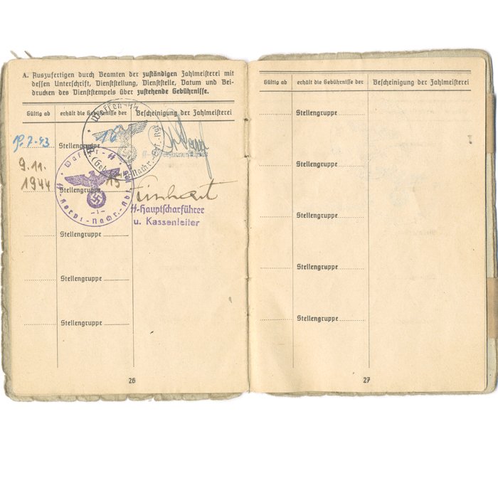 MGA1 Soldbuch for Volksdeutsch Waffen-SS Nachrichten Sturmann — image 10