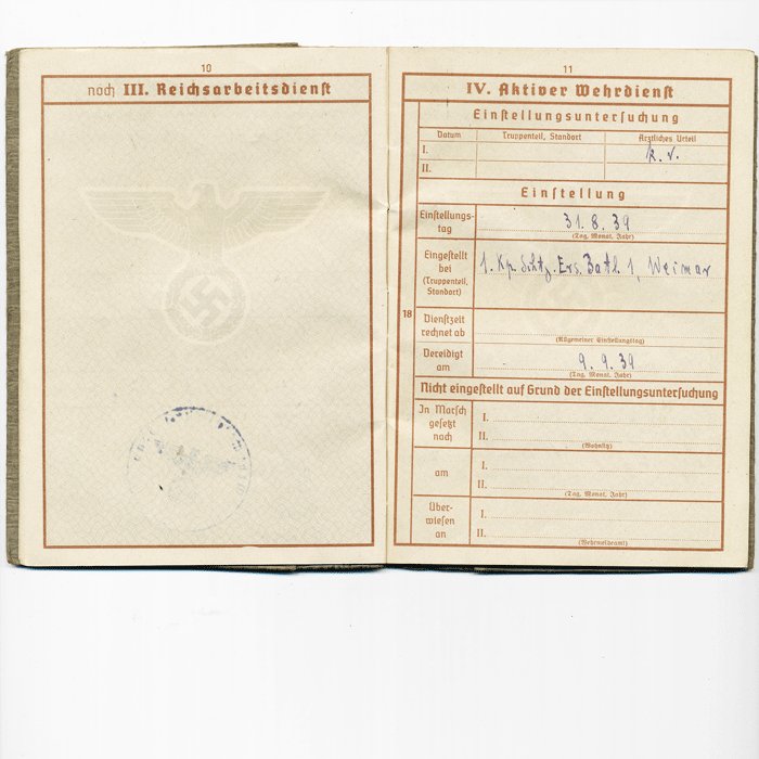 CHA1 Wehrpass for a Luftwaffe Fallschirmjäger Sanitäter and Kretakämpfer — image 7