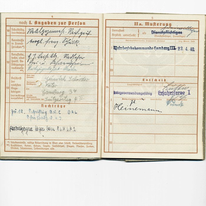 CHA2 Wehrpass for a Luftwaffe Fallschirmjäger Feldwebel that fought in North Africa — image 6