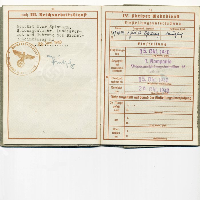 CHA2 Wehrpass for a Luftwaffe Fallschirmjäger Feldwebel that fought in North Africa — image 7