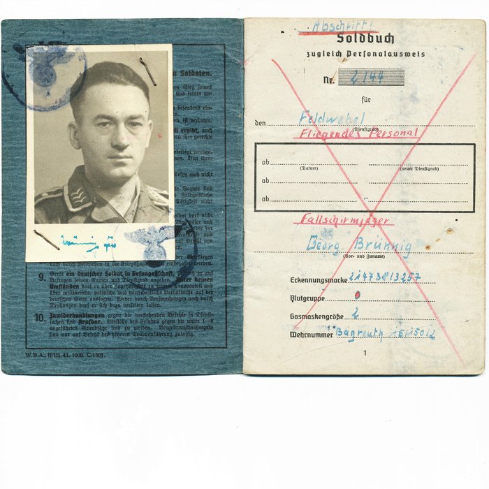 CHA3 Soldbuch for a Luftwaffe Fallschirmjäger Feldwebel — image 4