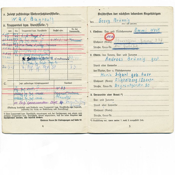 CHA3 Soldbuch for a Luftwaffe Fallschirmjäger Feldwebel — image 6