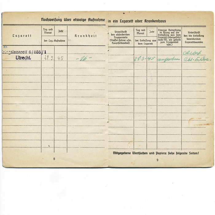 CHA3 Soldbuch for a Luftwaffe Fallschirmjäger Feldwebel — image 7