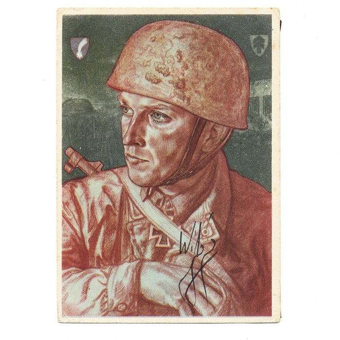 DAM13 Five period autographed Willrich postcards of Fallschirmjäger RKTs — image 10