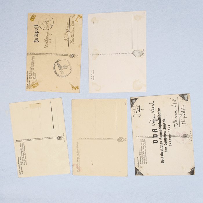 DAM13 Five period autographed Willrich postcards of Fallschirmjäger RKTs — image 12