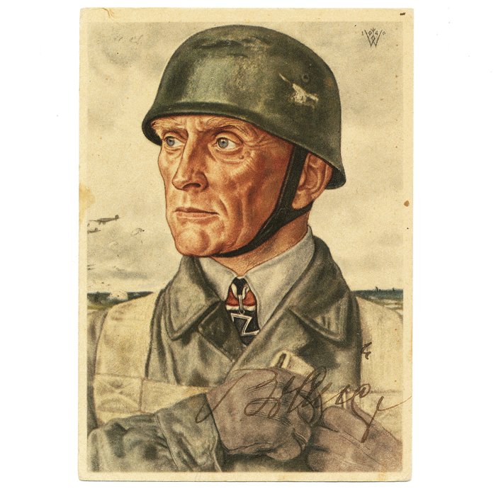 DAM13 Five period autographed Willrich postcards of Fallschirmjäger RKTs — image 2