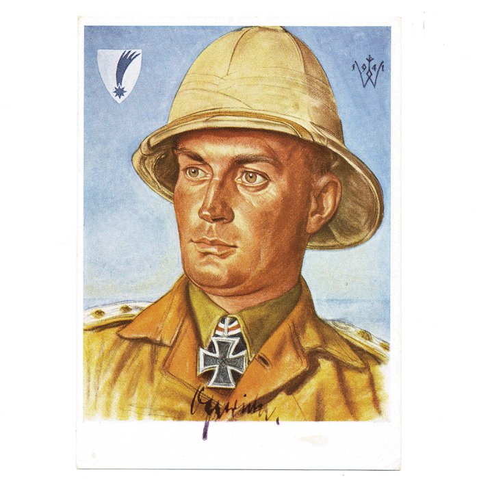 DAM13 Five period autographed Willrich postcards of Fallschirmjäger RKTs — image 4