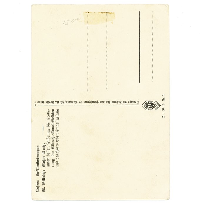 DAM13 Five period autographed Willrich postcards of Fallschirmjäger RKTs — image 7