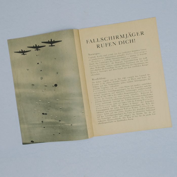 DAM6 Fallschirmjäger recruiting pamphlet — image 3
