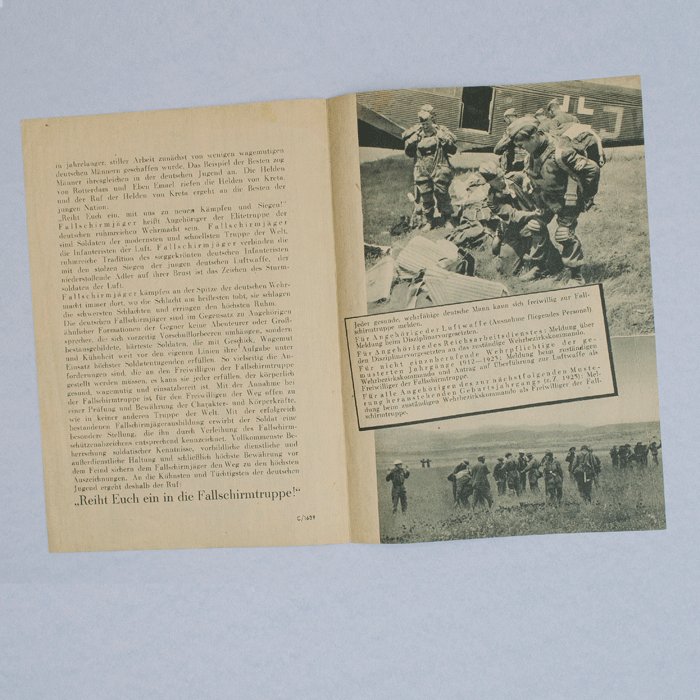 DAM6 Fallschirmjäger recruiting pamphlet — image 5