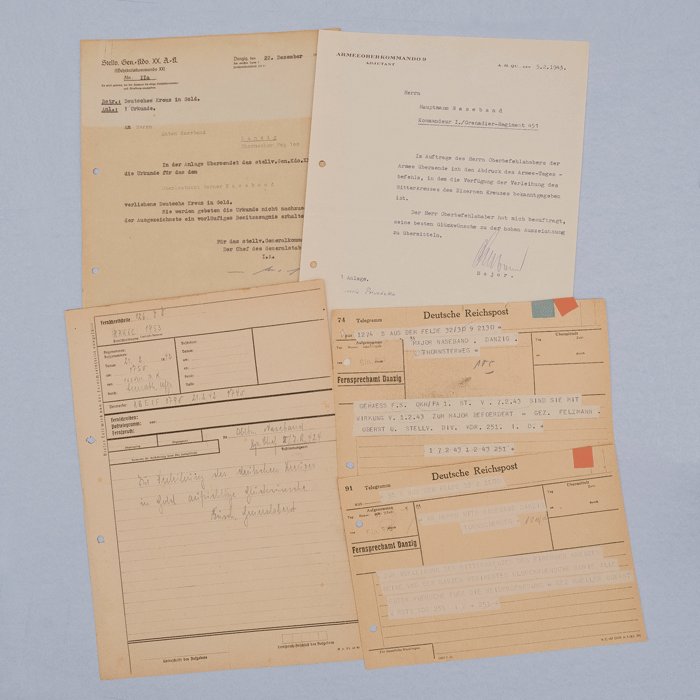 JOA1 Knights Cross document grouping for Heer Infanterie Major Werner Naseband — image 12