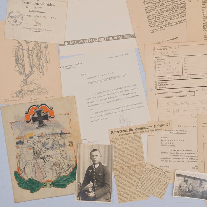 JOA1 Knights Cross document grouping for Heer Infanterie Major Werner Naseband — image 14