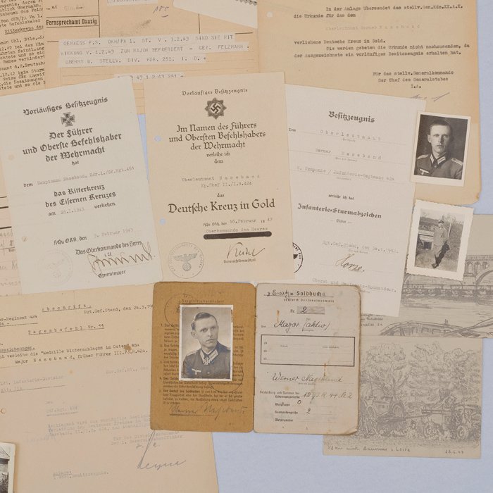 JOA1 Knights Cross document grouping for Heer Infanterie Major Werner Naseband — image 6