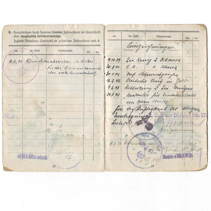 JOA1 Knights Cross document grouping for Heer Infanterie Major Werner Naseband — image 8