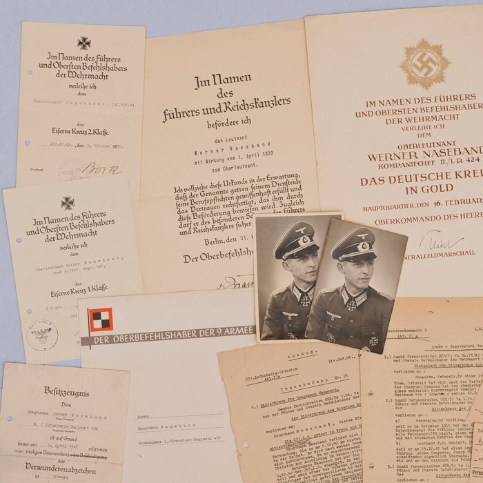 JOA1 Knights Cross document grouping for Heer Infanterie Major Werner Naseband — image 9