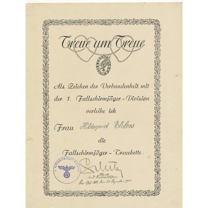 MAA42 Interesting group including FJ-Treukette to a senior Luftwaffe Fallschirmjäger NCO — image 12