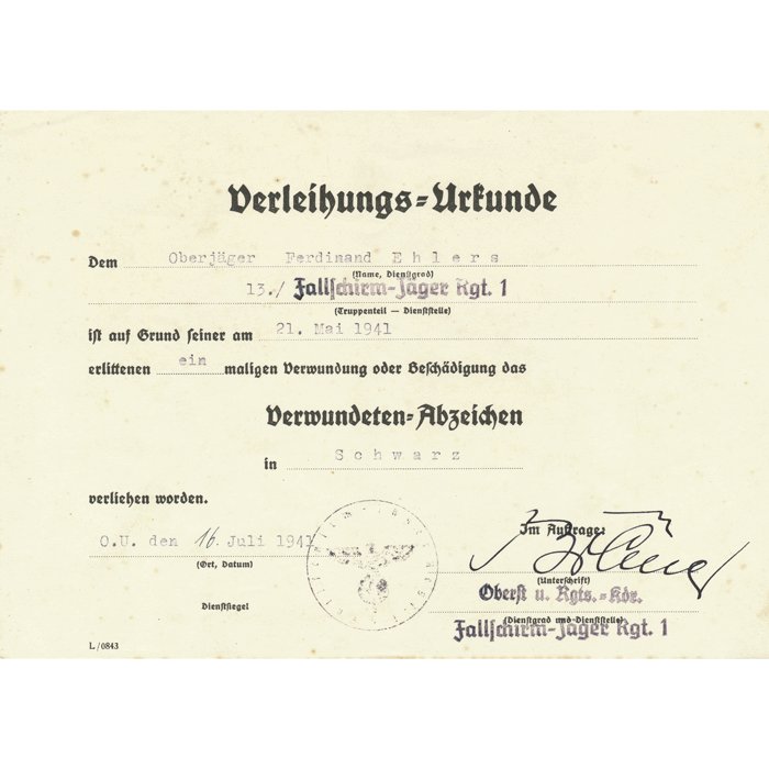 MAA42 Interesting group including FJ-Treukette to a senior Luftwaffe Fallschirmjäger NCO — image 7