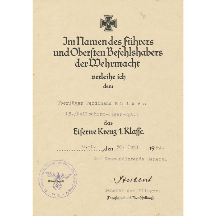 MAA42 Interesting group including FJ-Treukette to a senior Luftwaffe Fallschirmjäger NCO — image 8