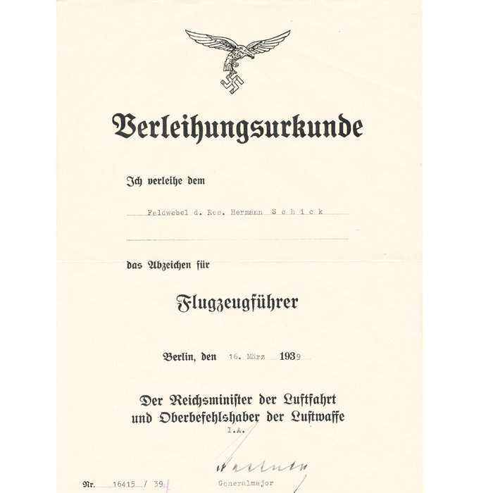 AMG2 Grouping to include award documents, Wehrpass and photo album for a Luftwaffe Schlachtflieger killed in action July '44 — image 10