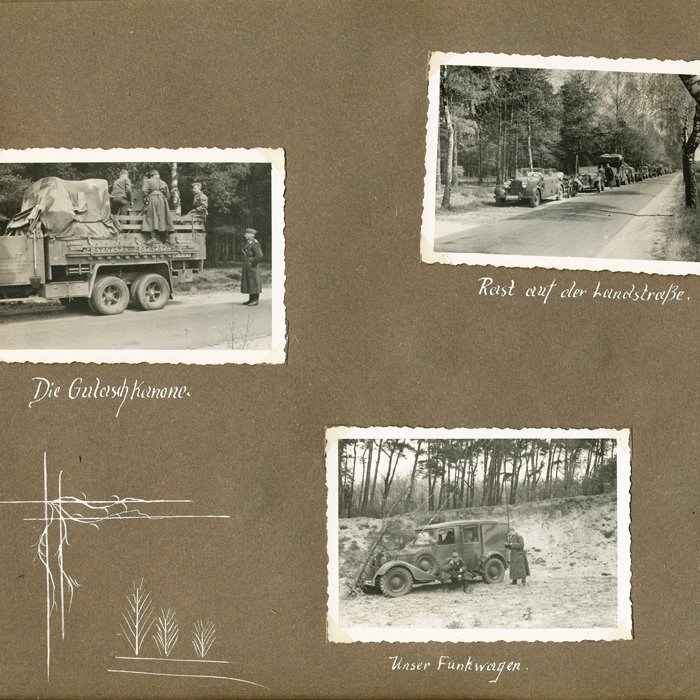 AMG2 Grouping to include award documents, Wehrpass and photo album for a Luftwaffe Schlachtflieger killed in action July '44 — image 13