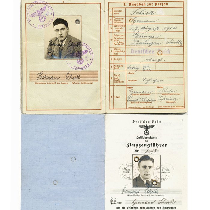 AMG2 Grouping to include award documents, Wehrpass and photo album for a Luftwaffe Schlachtflieger killed in action July '44 — image 5