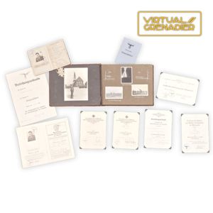 AMG2 Grouping to include award documents, Wehrpass and photo album …