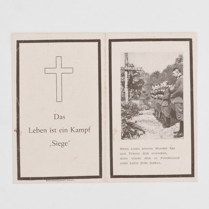 SPA42 Lot of three Sterberbilder for Heer Großdeutschland personnel — image 5