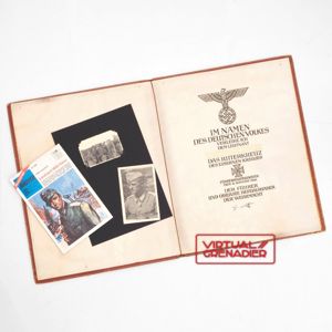 DJA12 Ritterkreuz Mappe and associated documents for for Heer Lt. …