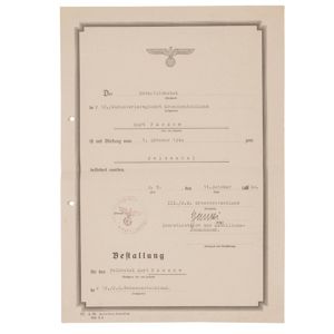 SPA65 Large format promotion document for Heer Großdeutschland Feldwebel