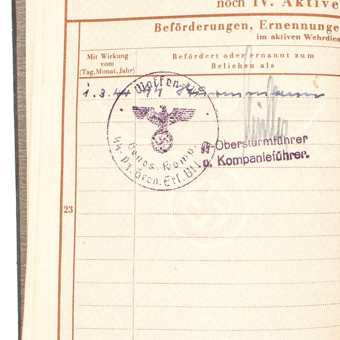 SJA57 Wehrpass with uniform photo for member of Waffen-SS Panzer Grenadier Regiment Norge — image 8