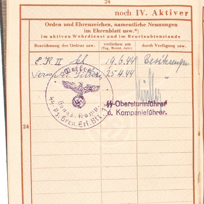 SJA57 Wehrpass with uniform photo for member of Waffen-SS Panzer Grenadier Regiment Norge — image 9