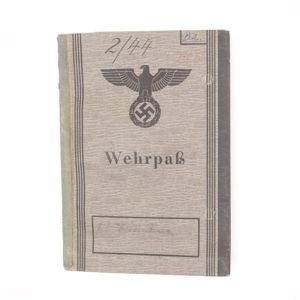 SJA57 Wehrpass with uniform photo for member of Waffen-SS Panzer …