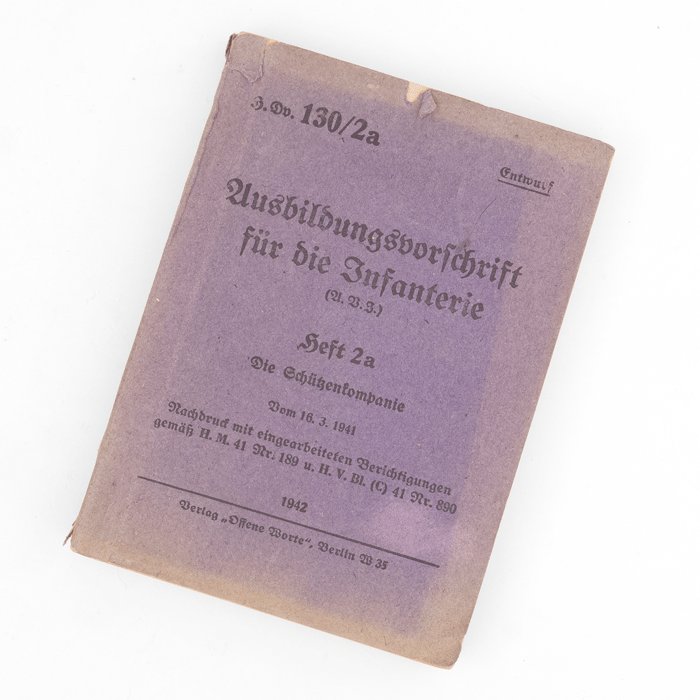 WAC19 Heer manual, Ausbildungsvorschrift für die Infanterie — image 2