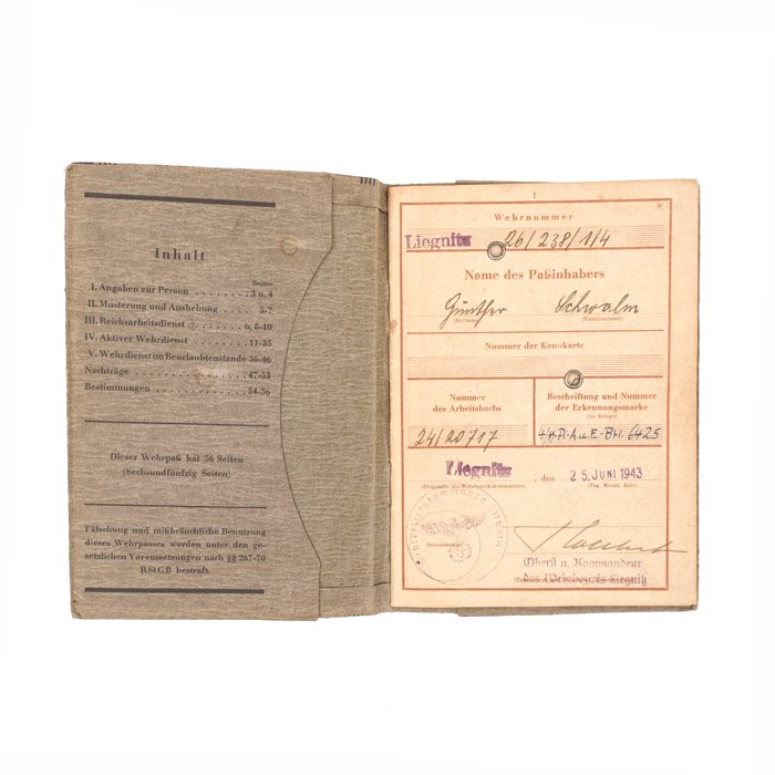 SJA58 Wehrpass with cover for a youthful member of Waffen-SS Pionier Btl. and then Das Reich Pz.Rgt. Stabskp. — image 4