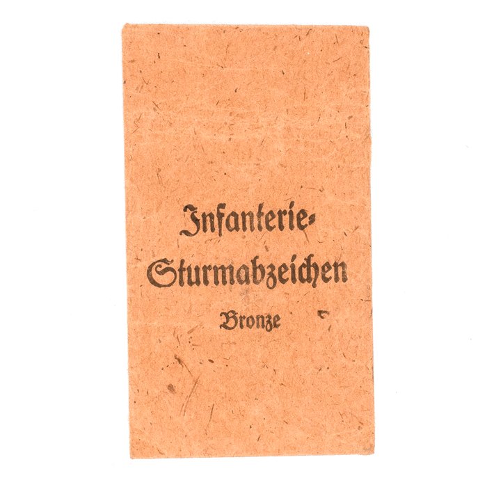 SJA55 Paper packet for Infanterie Sturmabzeichen Bronze — image 2