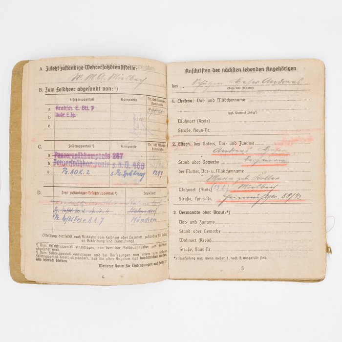 SPA23 Very interesting Soldbuch for a soldier that served in Heer Panzerspähkompanien — image 4