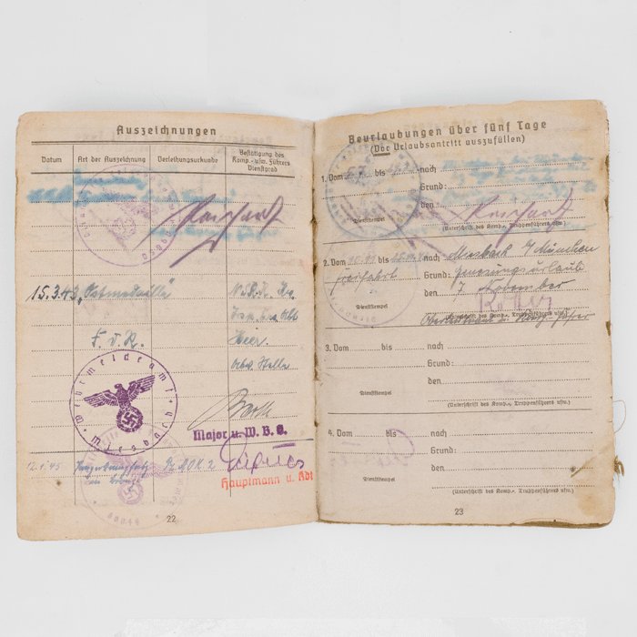 SPA23 Very interesting Soldbuch for a soldier that served in Heer Panzerspähkompanien — image 8
