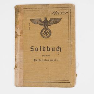 SPA23 Very interesting Soldbuch for a soldier that served in …