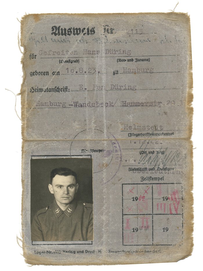 MCA32 Cloth Ausweis for Luftwaffe Fallschirmjäger Gefreiter — image 2