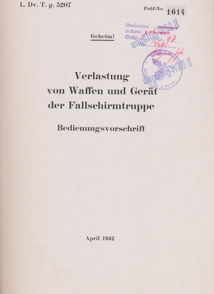MCA15 Original manual for packing and use of Fallschirmjäger drop container — image 7