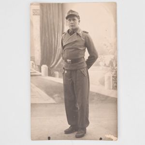 SPA15 Two photos depicting a youthful soldier of Heer Panzer-Lehr …