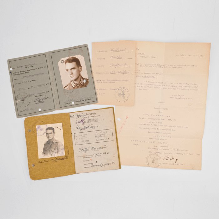 SPA21 Set of Soldbuch and driver's permit for Heer Leutnant in 1./Pz.Jäg.Abt.654 — image 3