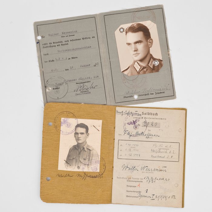 SPA21 Set of Soldbuch and driver's permit for Heer Leutnant in 1./Pz.Jäg.Abt.654 — image 4