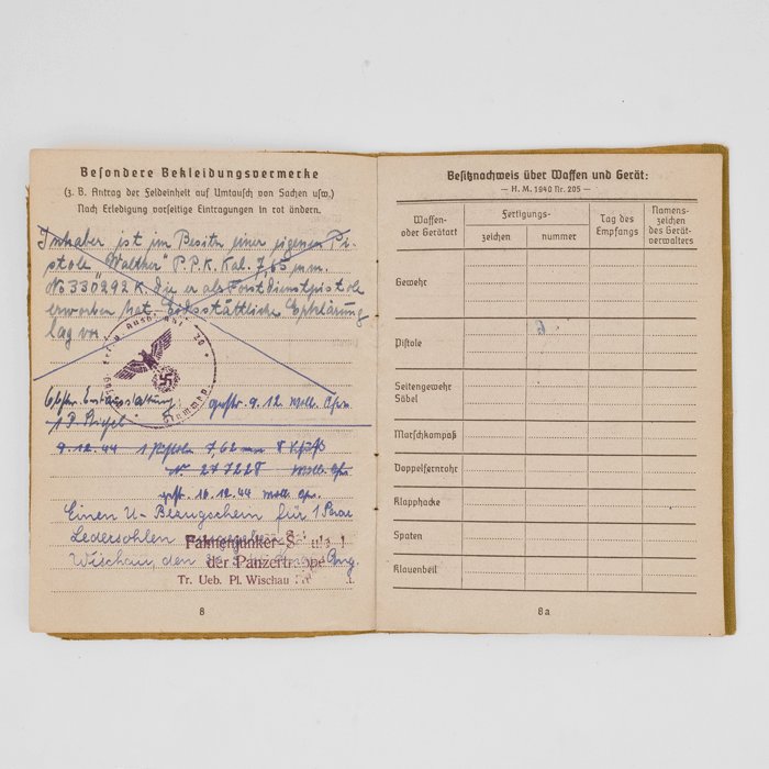 SPA21 Set of Soldbuch and driver's permit for Heer Leutnant in 1./Pz.Jäg.Abt.654 — image 7